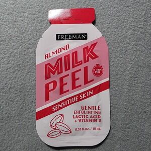 Freeman Almond Milk Peel Face Mask 0.33 fl oz Lactic Acid Vitamin E Sensitive